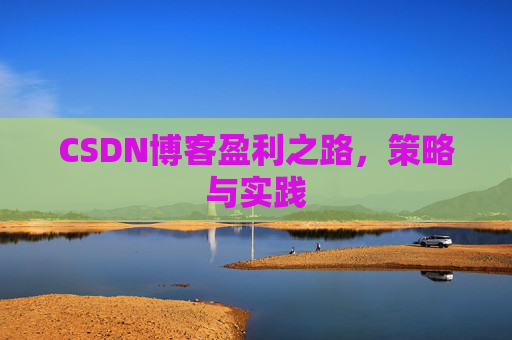CSDN博客盈利之路，策略与实践